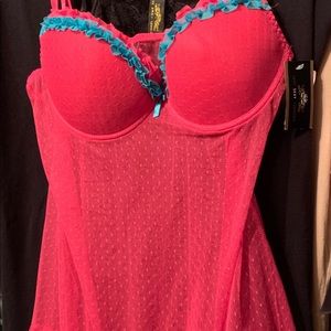 Just Sexy Lingerie Brand,two gowns,pink & black.